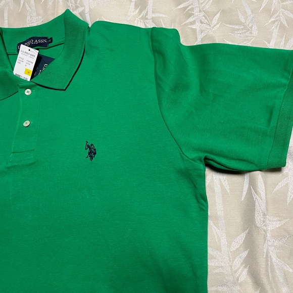 New U.S. Polo Assn Men’s Green Polo Shirt, M - Picture 3 of 15